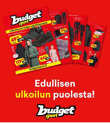 Urheilu tarjousta, Kuopio | Edullisen ulkoilun puolesta! de Budget Sport | 3.11.2023 - 16.12.2023