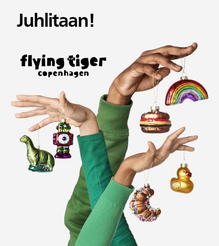 Flying Tiger -luettelo, Raisio | Juhlitaan! 2023 | 4.11.2023 - 23.12.2023