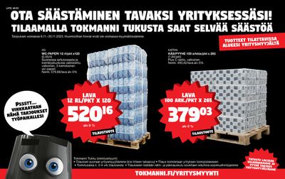 Supermarket tarjousta, Raahe | Yritysmyyntiliite de Tokmanni | 6.11.2023 - 30.11.2023