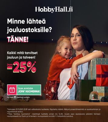 Koti ja Huonekalut tarjousta, Joensuu | Minne lähteä jouluostoksille? de Hobby Hall | 8.11.2023 - 24.12.2023