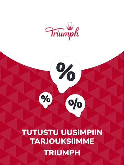 Vaatteet ja Kengät tarjousta, Raisio | Tarjoukset Triumph de Triumph | 20.11.2023 - 20.11.2024