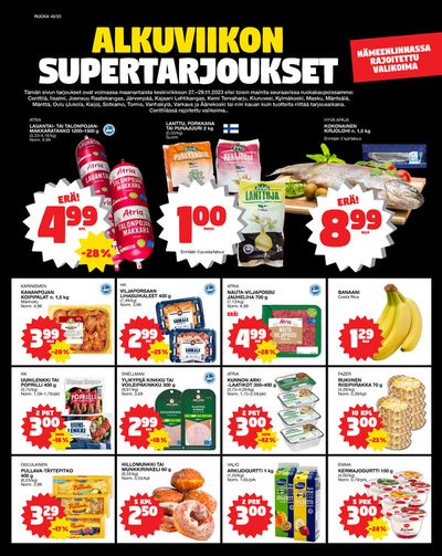 Supermarket tarjousta, Raahe | Ruokatarjoukset de Tokmanni | 27.11.2023 - 30.11.2023