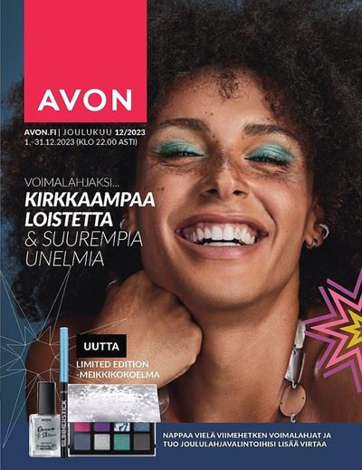Kosmetiikka ja Kauneus tarjousta, Kuopio | Joulukuun kuvasto de AVON | 1.12.2023 - 31.12.2023