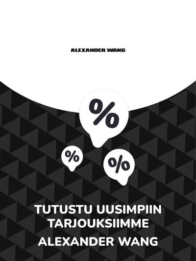 Luksusbrandien tarjousta, Vantaa | Tarjoukset Alexander Wang de Alexander Wang | 8.2.2024 - 8.2.2025