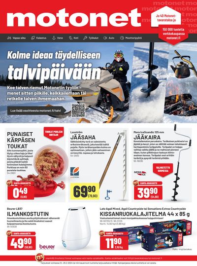 Rautakauppa tarjousta, Helsinki | Kolme ideaa taydelliseen talvipaivaan! de Motonet | 12.2.2024 - 25.2.2024