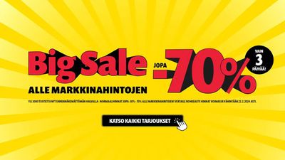 Koti ja Huonekalut tarjousta, Raisio | Big sale de MASKU | 20.2.2024 - 22.2.2024