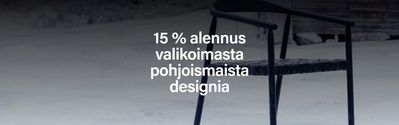 Koti ja Huonekalut tarjousta, Mikkeli | 15% alennus valikoimasta de Vepsäläinen | 20.2.2024 - 31.3.2024