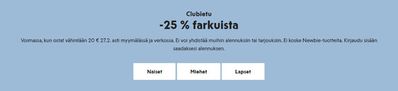 Vaatteet ja Kengät tarjousta, Riihimäki | -25 % farkuista de Kappahl | 20.2.2024 - 27.2.2024