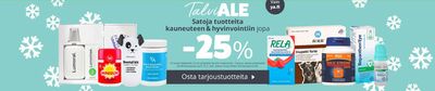 Terveys ja Optiikka tarjousta, Turku | -25% de Yliopiston Apteekki | 20.2.2024 - 25.2.2024