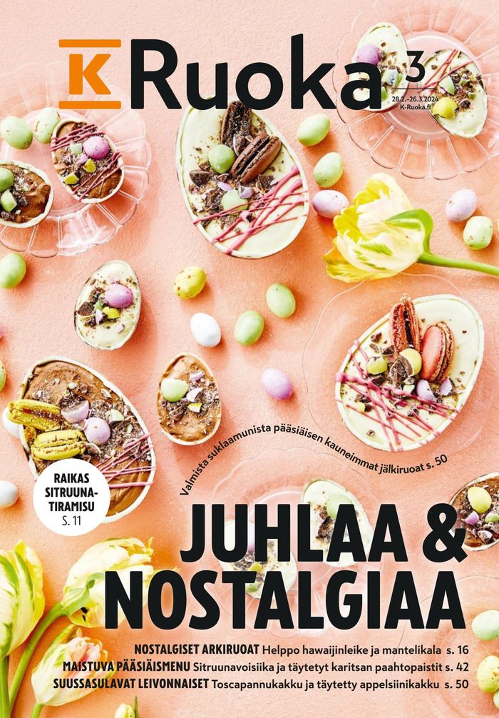 K-Supermarket -luettelo, Savonlinna | Juhlaa &Nostalgiaa | 28.2.2024 - 26.3.2024