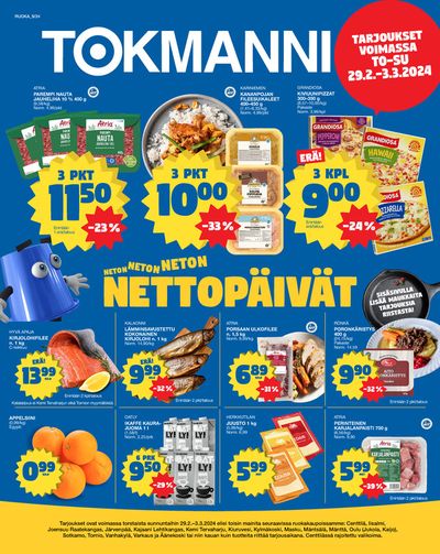 Supermarket tarjousta, Kotka | Nettopaivat de Tokmanni | 29.2.2024 - 3.3.2024