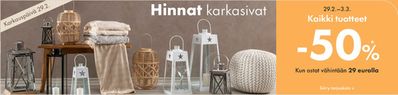 Koti ja Huonekalut tarjousta, Rauma | -50% de Asko | 1.3.2024 - 3.3.2024