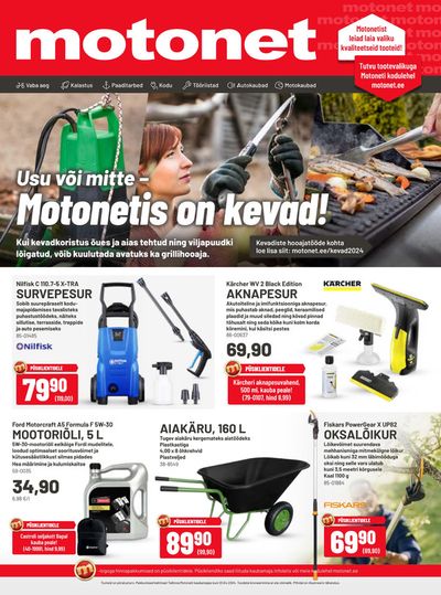 Rautakauppa tarjousta, Raisio | Motonetis on kevad! de Motonet | 13.3.2024 - 1.4.2024