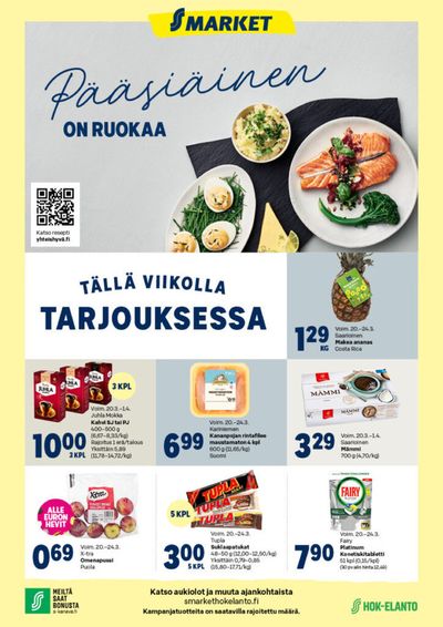 S-Market -luettelo, Vantaa | Paasiainen on ruokaa | 20.3.2024 - 1.4.2024