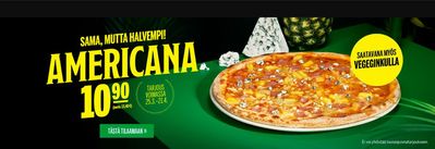 Ravintolat tarjousta, Espoo | Samma, mutta halvempi! de Kotipizza | 27.3.2024 - 21.4.2024
