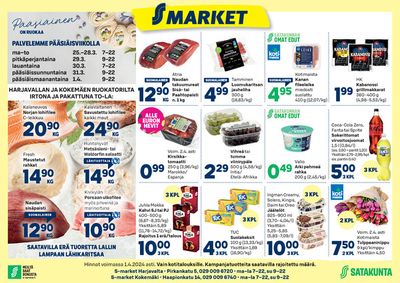 S-Market -luettelo, Kokemäki | Sm Harjavalta ja Kokemäki Sydän-Satakunta 28.3.2024 | 28.3.2024 - 1.4.2024