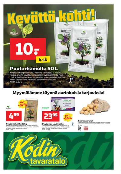 Supermarket tarjousta, Inkoo | Kevättä kohti! de Kodin Tavaratalo | 11.4.2024 - 17.4.2024