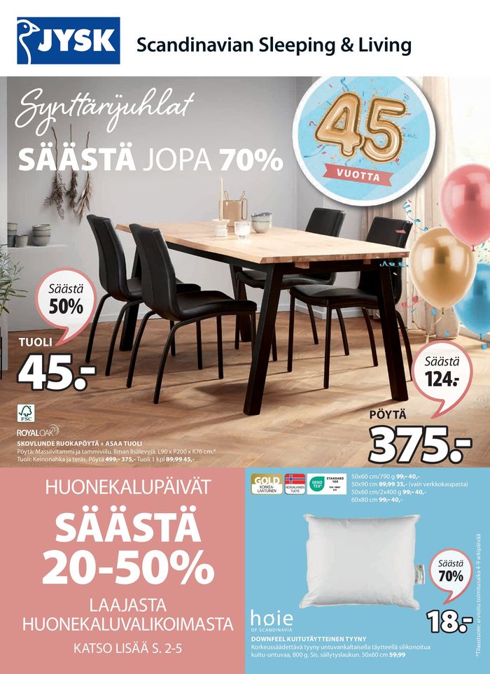 JYSK -luettelo, Hyvinkää | Edullisen hinnan takuu | 22.4.2024 - 12.5.2024
