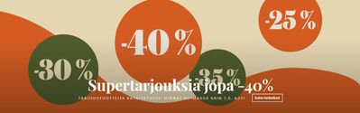 Supermarket tarjousta, Turku | Supertarjouksia jopa -40% de Ruohonjuuri | 24.4.2024 - 1.5.2024