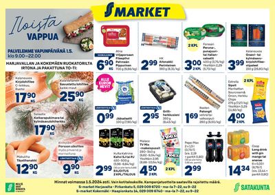 Supermarket tarjousta, Kokemäki | Harjavalta ja Kokemäki Sydän-Satakunta de S-Market | 25.4.2024 - 1.5.2024