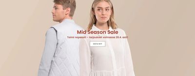 Vaatteet ja Kengät tarjousta | Mid Season Sale in Luhta | 26.4.2024 - 28.4.2024