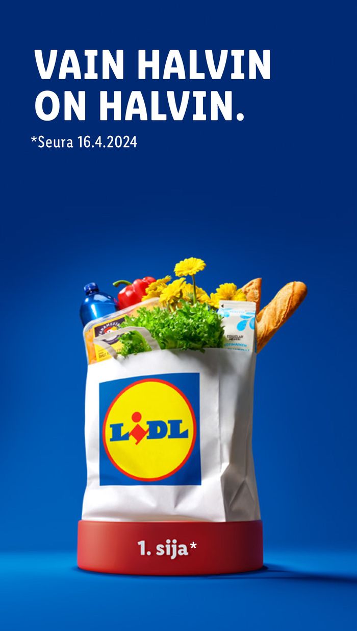 Lidl -luettelo, Forssa | 10% bonusta | 2.5.2024 - 7.5.2024
