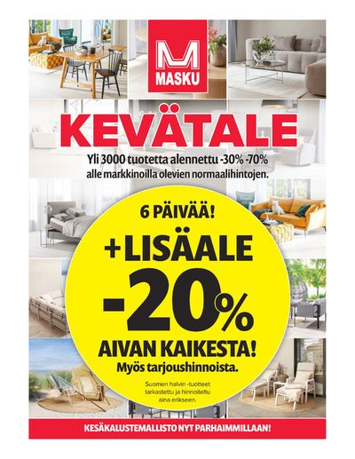 Koti ja Huonekalut tarjousta, Ylöjärvi | Kevatale de MASKU | 30.4.2024 - 6.5.2024