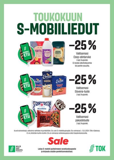 Supermarket tarjousta, Kannus | S-Mobiliedeut de Sale | 2.5.2024 - 31.5.2024