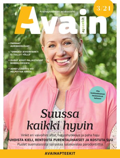 Terveys ja Optiikka tarjousta, Jyväskylä | Suussa kaikki hyvin de Avainapteekit | 3.5.2024 - 31.5.2024