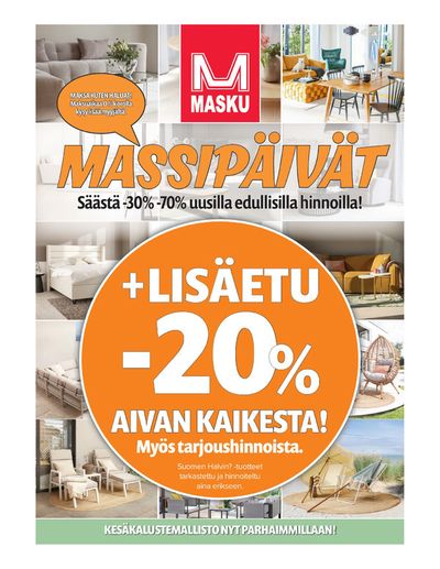 Koti ja Huonekalut tarjousta, Valkeakoski | -20% de MASKU | 7.5.2024 - 12.5.2024
