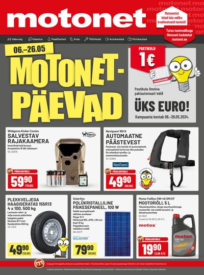 Rautakauppa tarjousta, Espoo | Uks Euro! de Motonet | 7.5.2024 - 26.5.2024