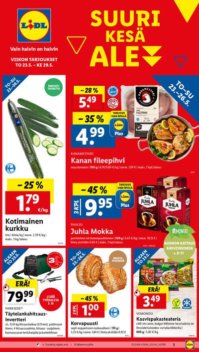 Supermarket tarjousta, Virolahti | Vain halvin on halvin de Lidl | 23.5.2024 - 29.5.2024