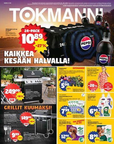Supermarket tarjousta, Laitila | Kaikkea kesään halvalla! de Tokmanni | 20.5.2024 - 28.5.2024