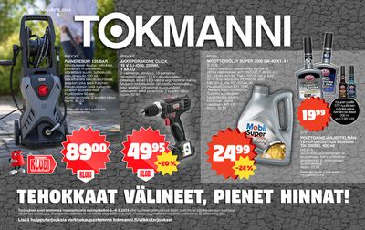 Supermarket tarjousta, Mikkeli | TEHOKKAAT VÄLINEET, PIENET HINNAT! de Tokmanni | 3.6.2024 - 9.6.2024