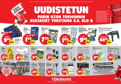 Supermarket tarjousta, Mikkeli | Porin Iccon Tokmannin avajaiset de Tokmanni | 6.6.2024 - 9.6.2024