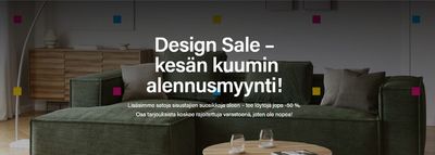 Koti ja Huonekalut tarjousta, Espoo | Kesän kuumin alennusmyynti! de Vepsäläinen | 2.7.2024 - 31.7.2024