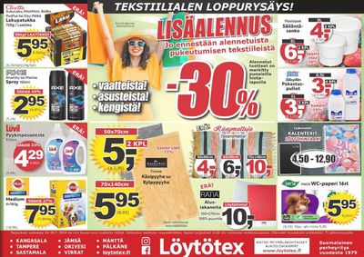 Supermarket tarjousta, Riihimäki | Tekstilialen loppurysays! de Löytötex | 24.7.2024 - 30.7.2024