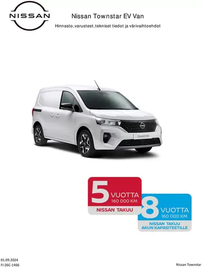 Autot ja Varaosat tarjousta, Joensuu | Nissan Townstar Van de Nissan | 3.9.2024 - 3.9.2025