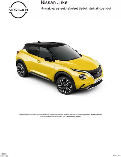 Nissan -luettelo, Lappeenranta | Uusi Nissan Juke | 7.9.2024 - 7.9.2025