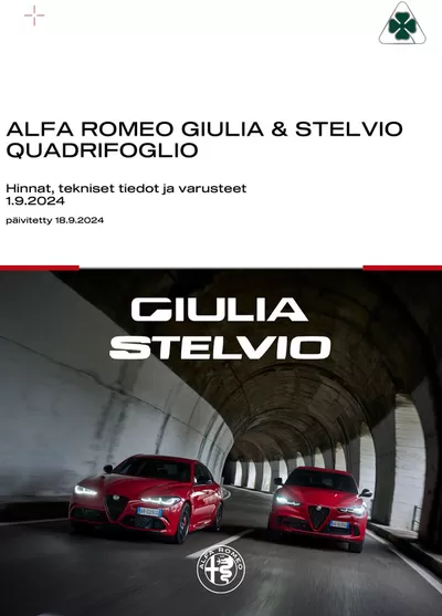 Autot ja Varaosat tarjousta, Lohja | Laaja valikoima tarjouksia de Alfa Romeo | 26.9.2024 - 26.11.2024