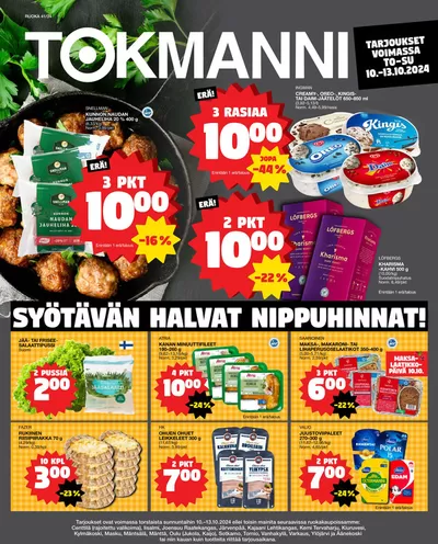 Tokmanni -luettelo, Sipoo | Ruokatarjoukset | 10.10.2024 - 24.10.2024