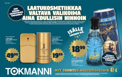 Supermarket tarjousta, Jyväskylä | Kosmetiikkaliite de Tokmanni | 14.10.2024 - 28.10.2024