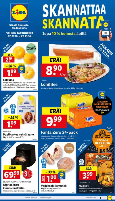 Supermarket tarjousta, Raahe | Houkuttelevia erikoistarjouksia kaikille de Lidl | 14.10.2024 - 23.10.2024