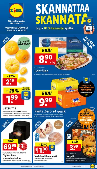 Supermarket tarjousta, Nurmijärvi | Parhaat diilimme sinulle de Lidl | 14.10.2024 - 23.10.2024