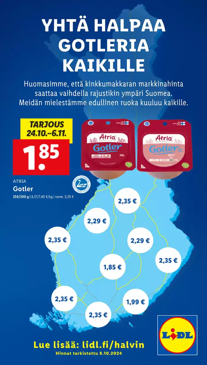 Lidl -luettelo, Vantaa | Parhaat tarjouksemme sinulle | 21.10.2024 - 30.10.2024