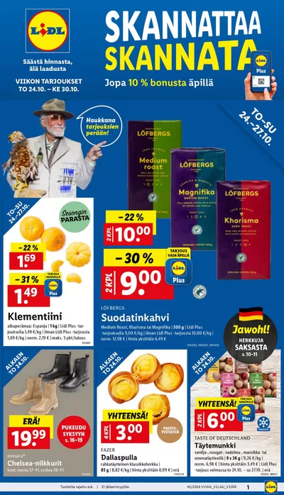 Lidl -luettelo, Tampere | Parhaat tarjouksemme sinulle | 21.10.2024 - 30.10.2024