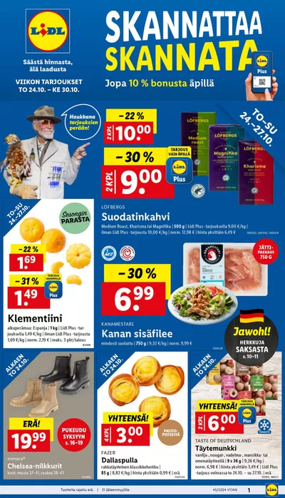 Lidl -luettelo, Tampere | Parhaat löytömme | 21.10.2024 - 30.10.2024