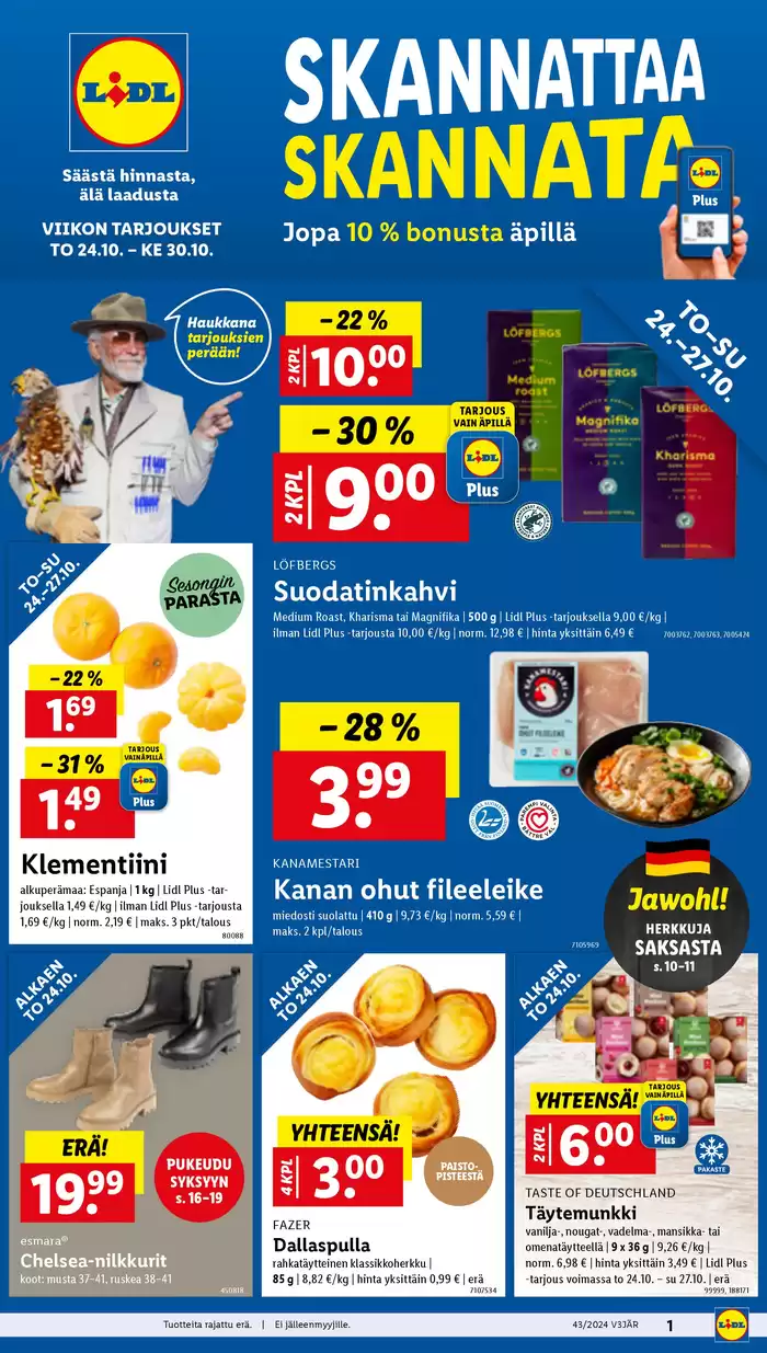 Lidl -luettelo, Helsinki | Alennukset ja kampanjat | 21.10.2024 - 30.10.2024