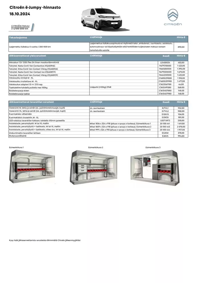 Citroën -luettelo, Kuopio | Citroën Uusi ë-Jumpy. | 21.10.2024 - 21.10.2025