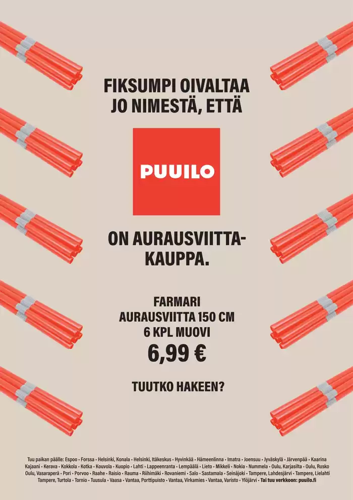 Puuilo -luettelo, Tampere | Puuilo tarjoukset | 21.10.2024 - 4.11.2024